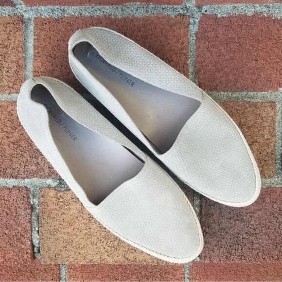 Donald J. Pliner Palm Espadrille Taupe Sand Slip On Suede Espadrille Sneaker 9.5 - Picture 14 of 15